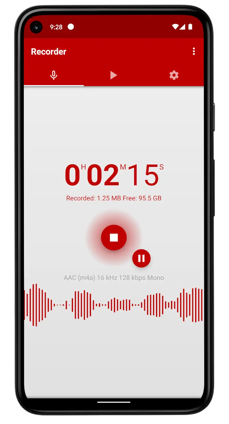 دانلود Voice Recorder برای اندروید | برنامه ضبط صدای حرفه‌ای با کیفیت بالا